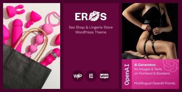 Eros - Sex Shop & Lingerie Store WordPress Theme