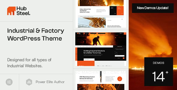 Hubsteel - Industrial & Factory WordPress Theme