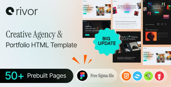 Rivor | Creative Agency & Portfolio HTML Template