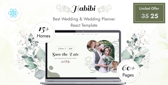 Habibi - Wedding & Wedding Planner React Template