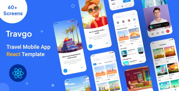 Travgo - Travel Mobile App React Next js Template