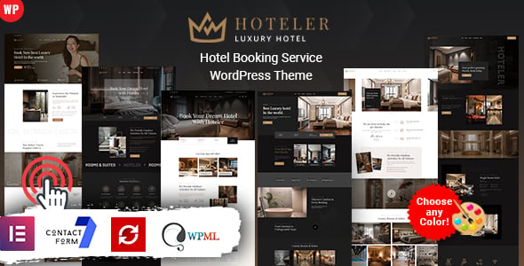 Hoteler - Hotel Booking WordPress Theme