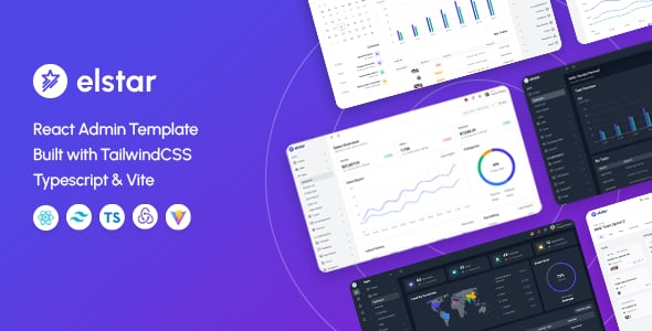 Elstar - React Admin Tailwind Template (React 19)