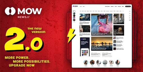 Mow - Elementor Blog & Magazine WordPress Theme
