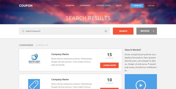 Coupon - Coupons and Promo Codes PSD Template