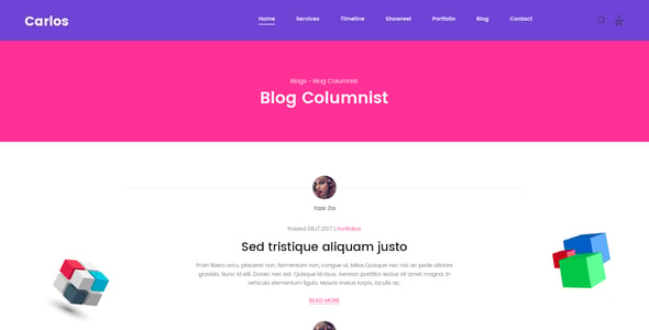 Carlos | Creative Agency PSD Template