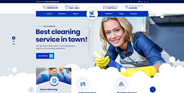 Bixol - Cleaning Services WordPress