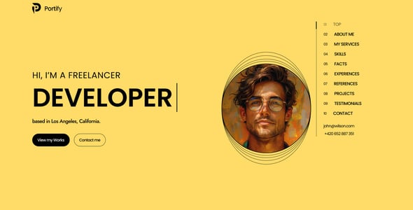 Portify - Personal Portfolio Next JS  Template