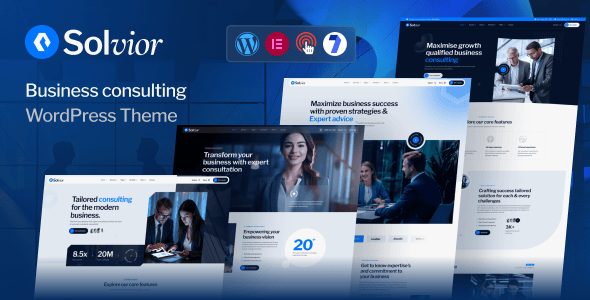Solvior - Business Consulting WordPress Theme.