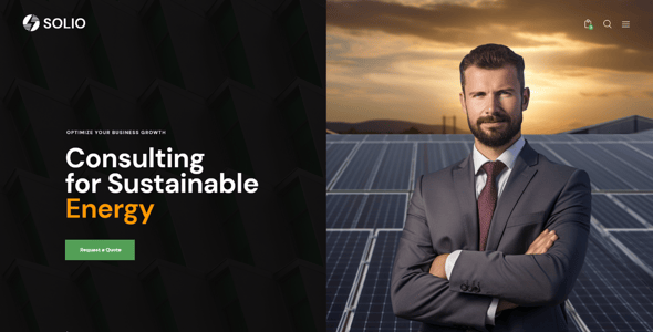 Solio - Solar & Renewable Energy WordPress Theme