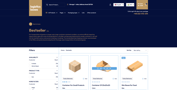 Logistics Boxes - Transport Shopify 2.0 Theme