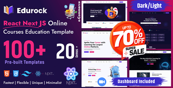 Edurock - React Next JS React Education Template.
