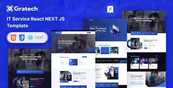 Gratech - IT Service React JS Template